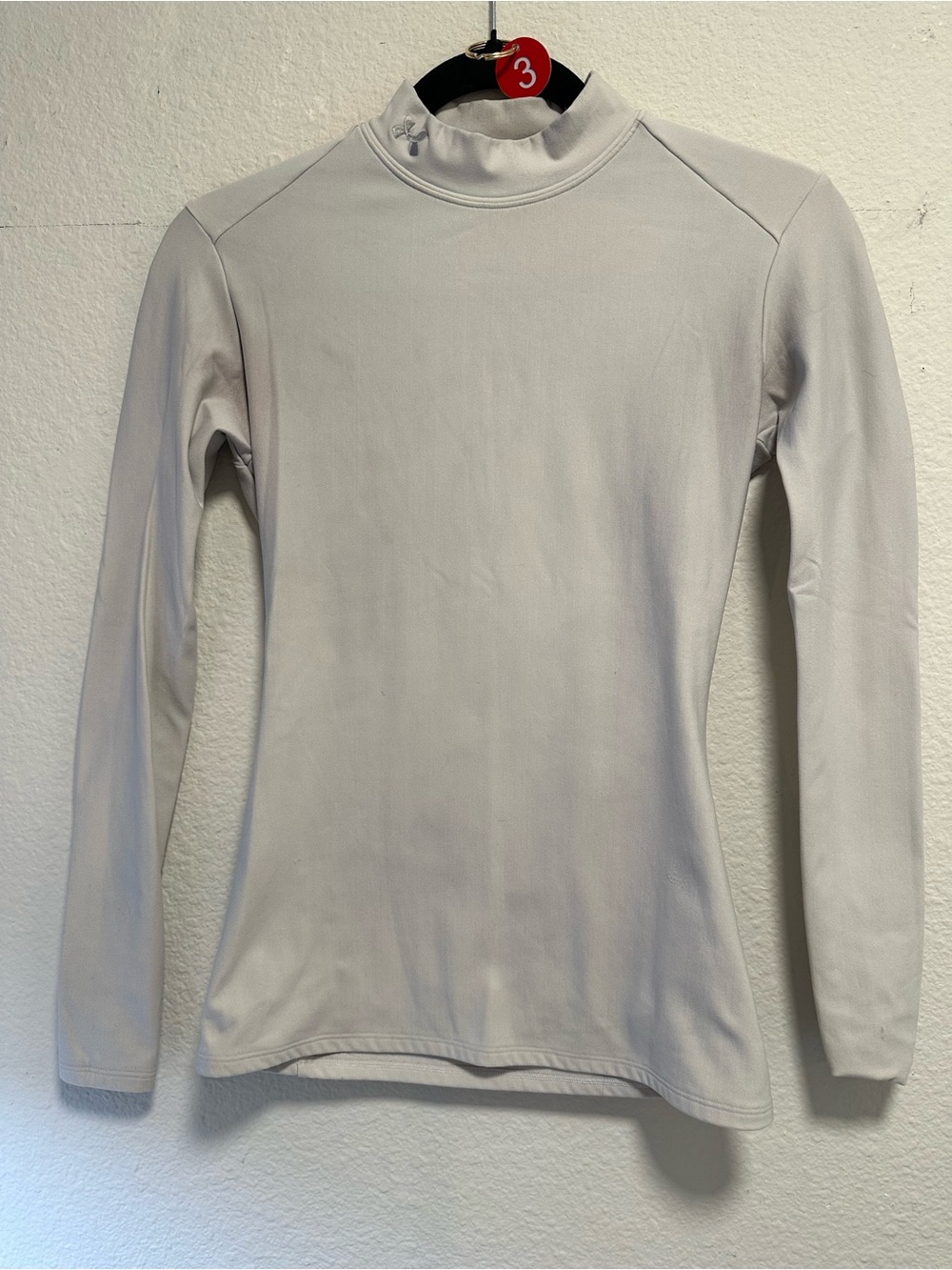 Under Armour Women’s White ColdGear Mock Neck Compression Base Layer Top XS